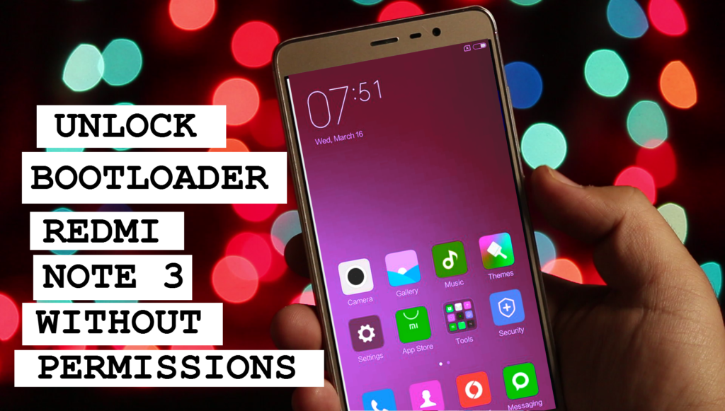 UNLOCK BOOTLOADER REDMI NOTE 3 WITHOUT PERMISSIONS image showing alt text
