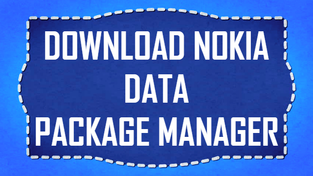 nokia-data-package-manager